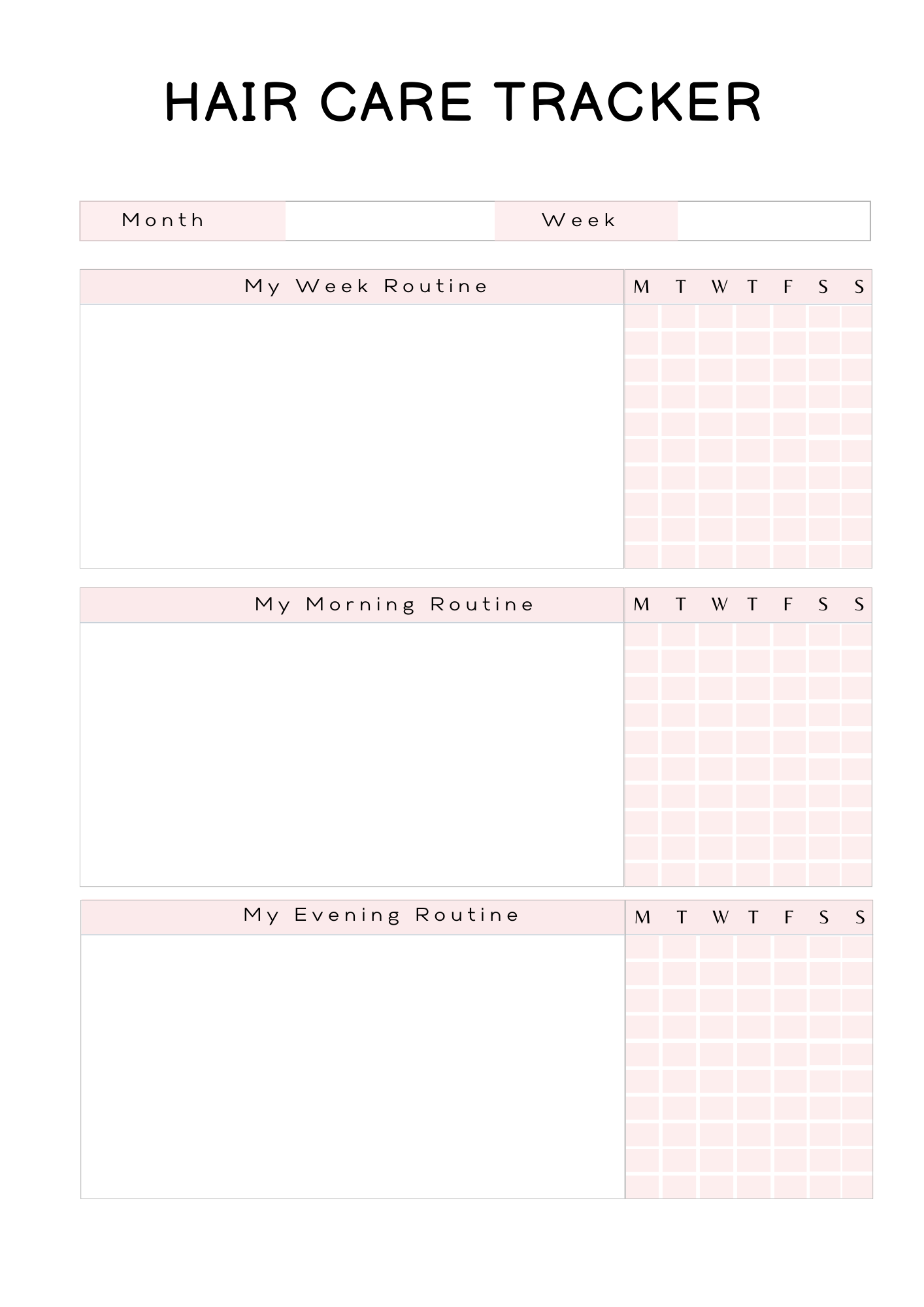 Self Care Planner