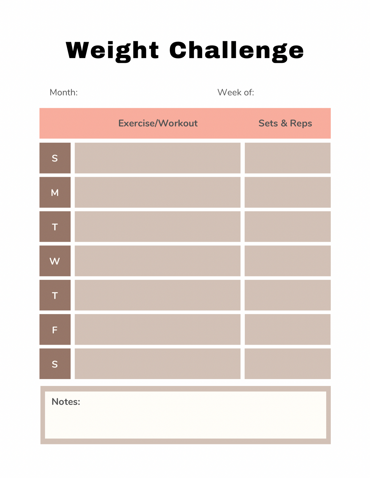 Weight Loss Planner