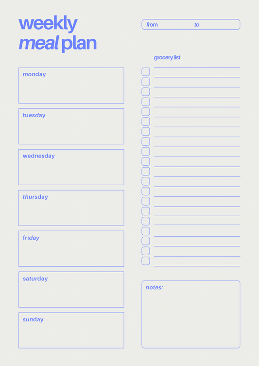 Weekly Meal Planner
