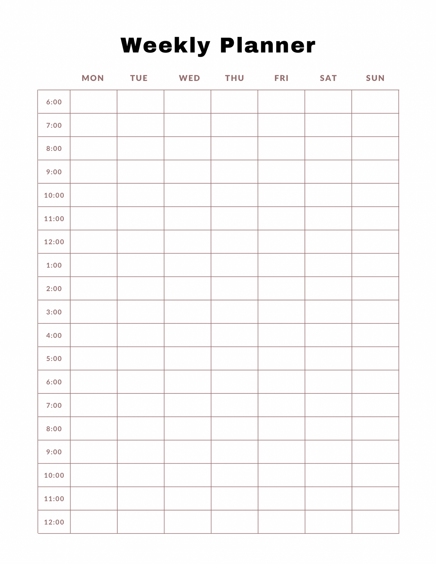 Weight Loss Planner