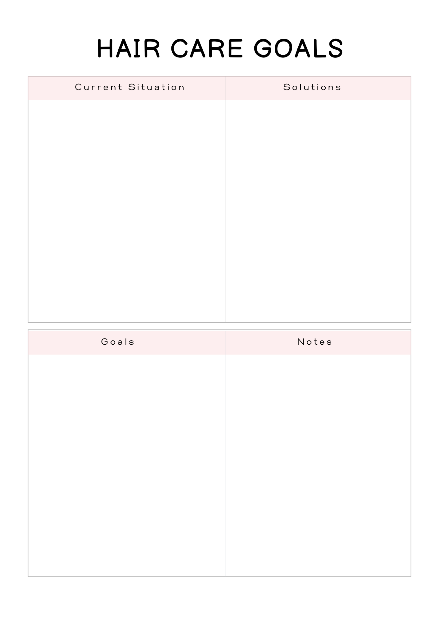 Self Care Planner