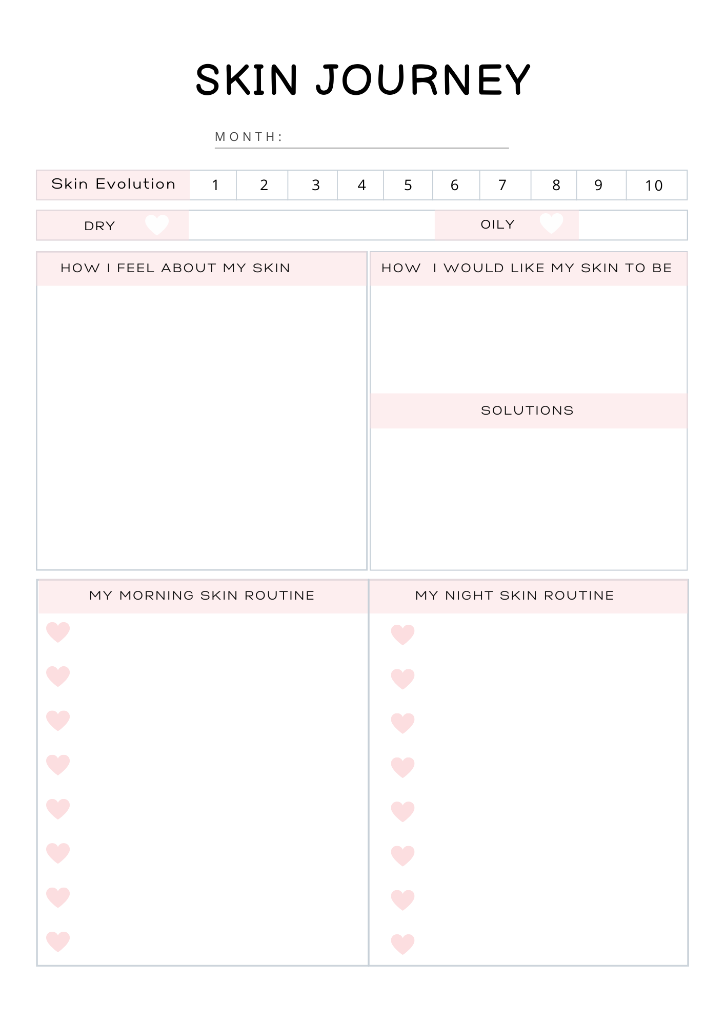 Self Care Planner