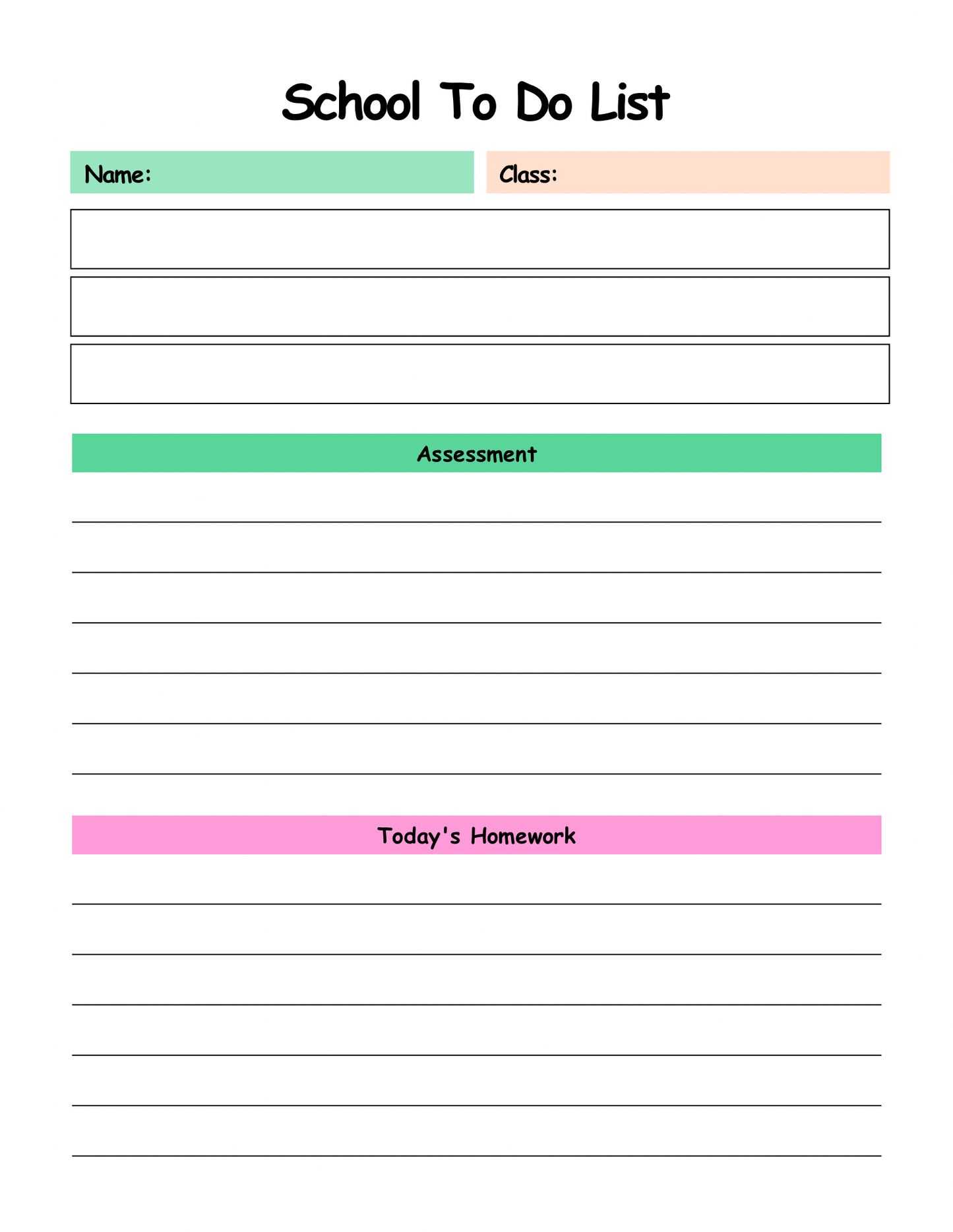 THE ADHD School Planner