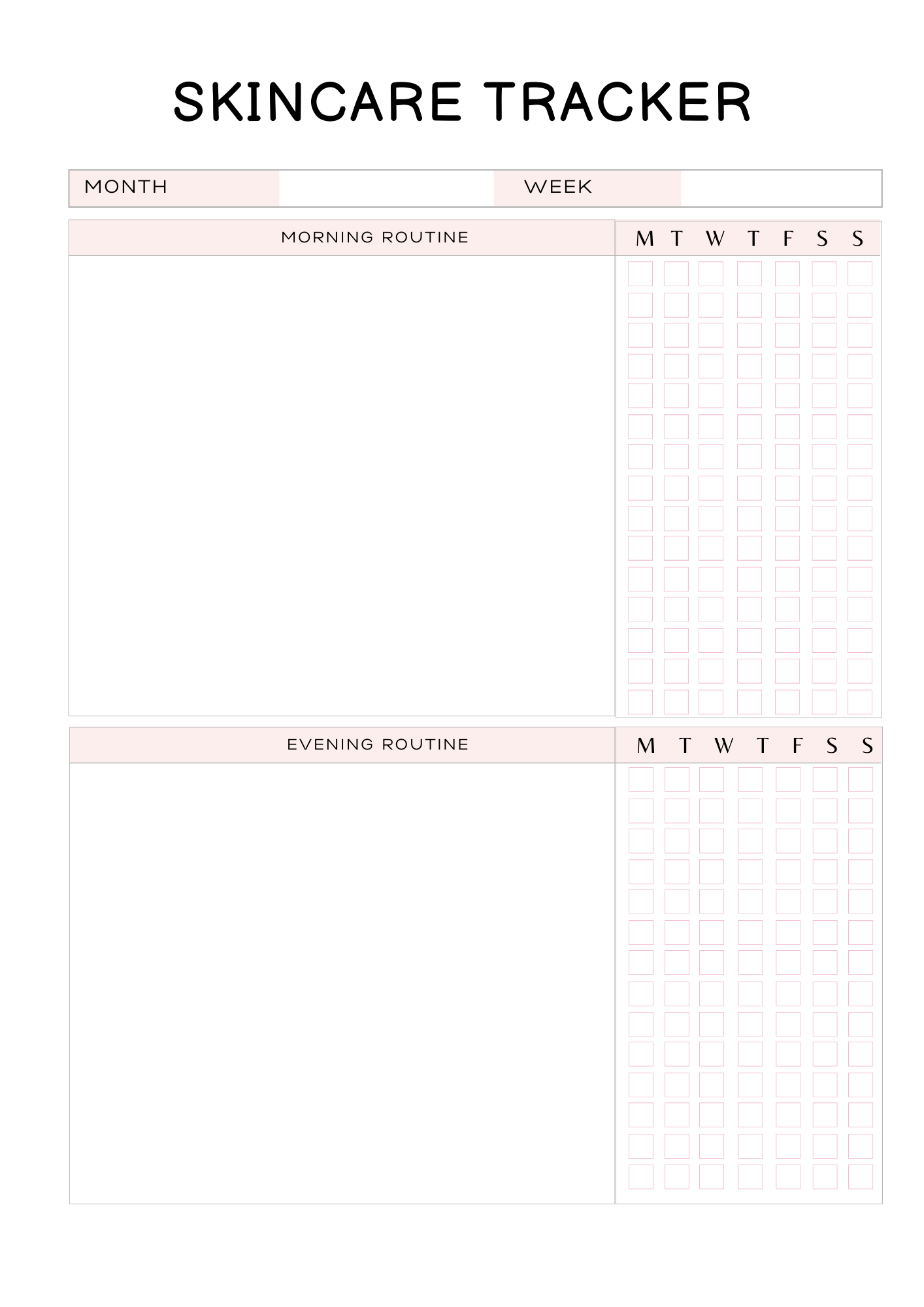 Self Care Planner