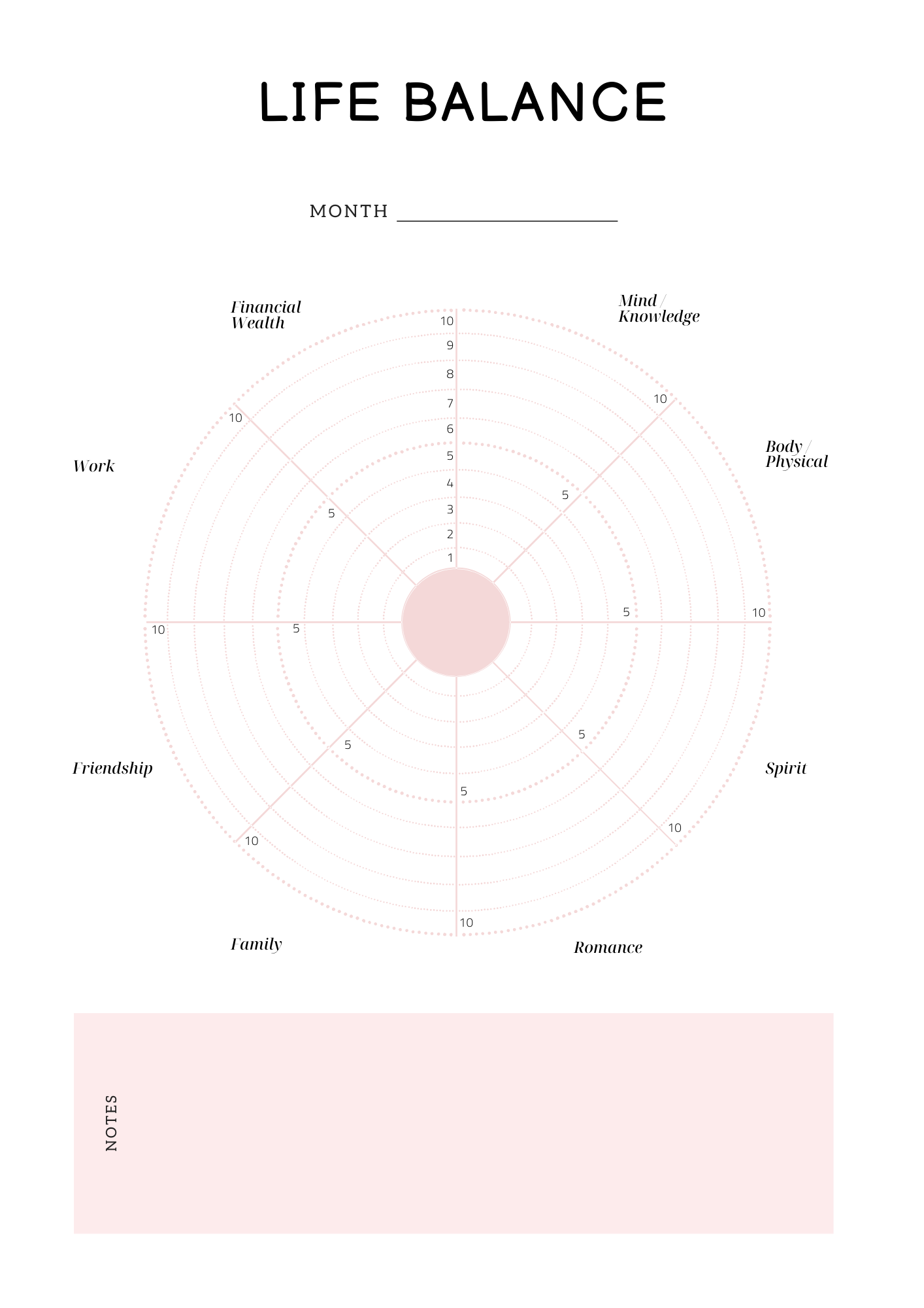 Self Care Planner