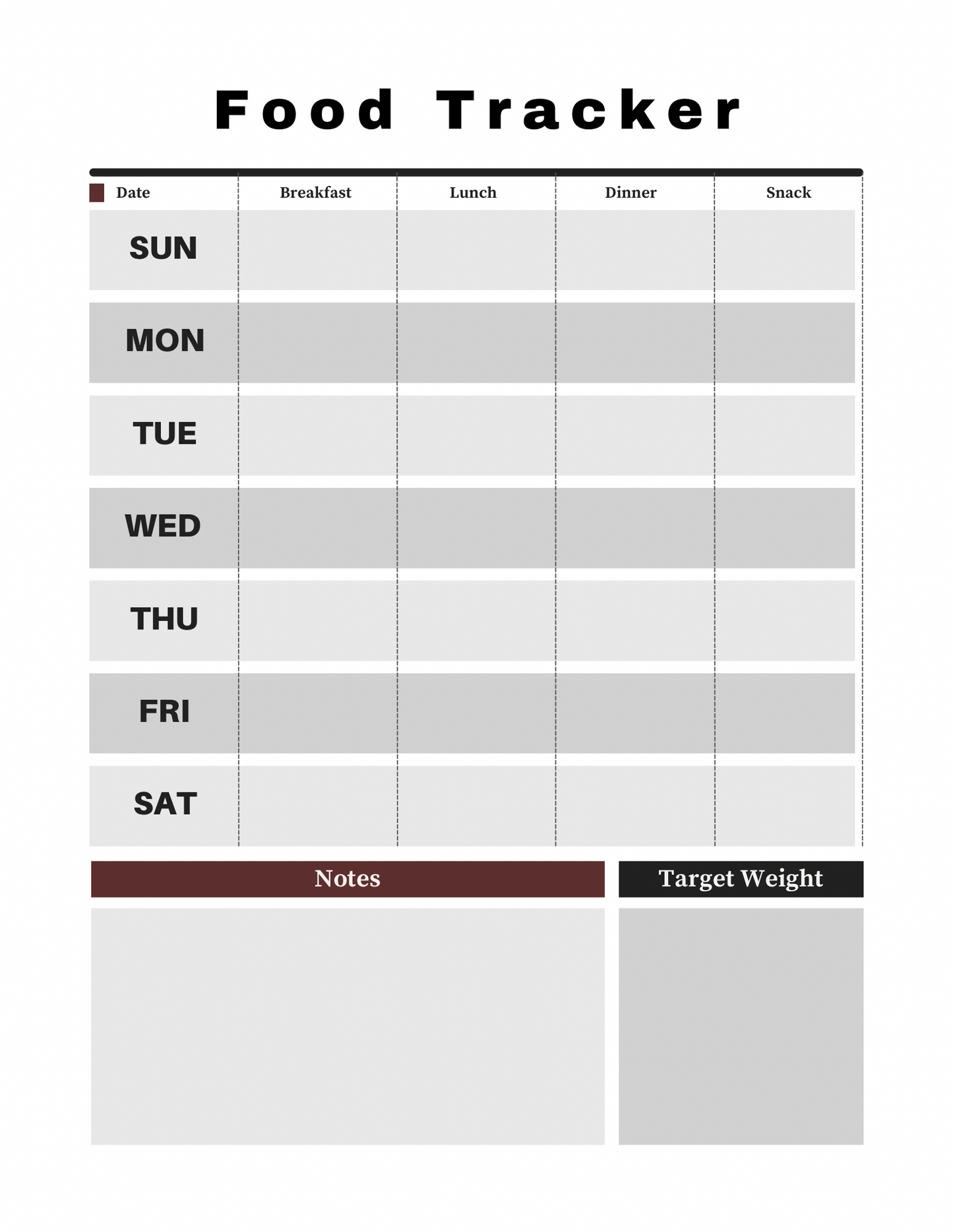 Weight Loss Planner