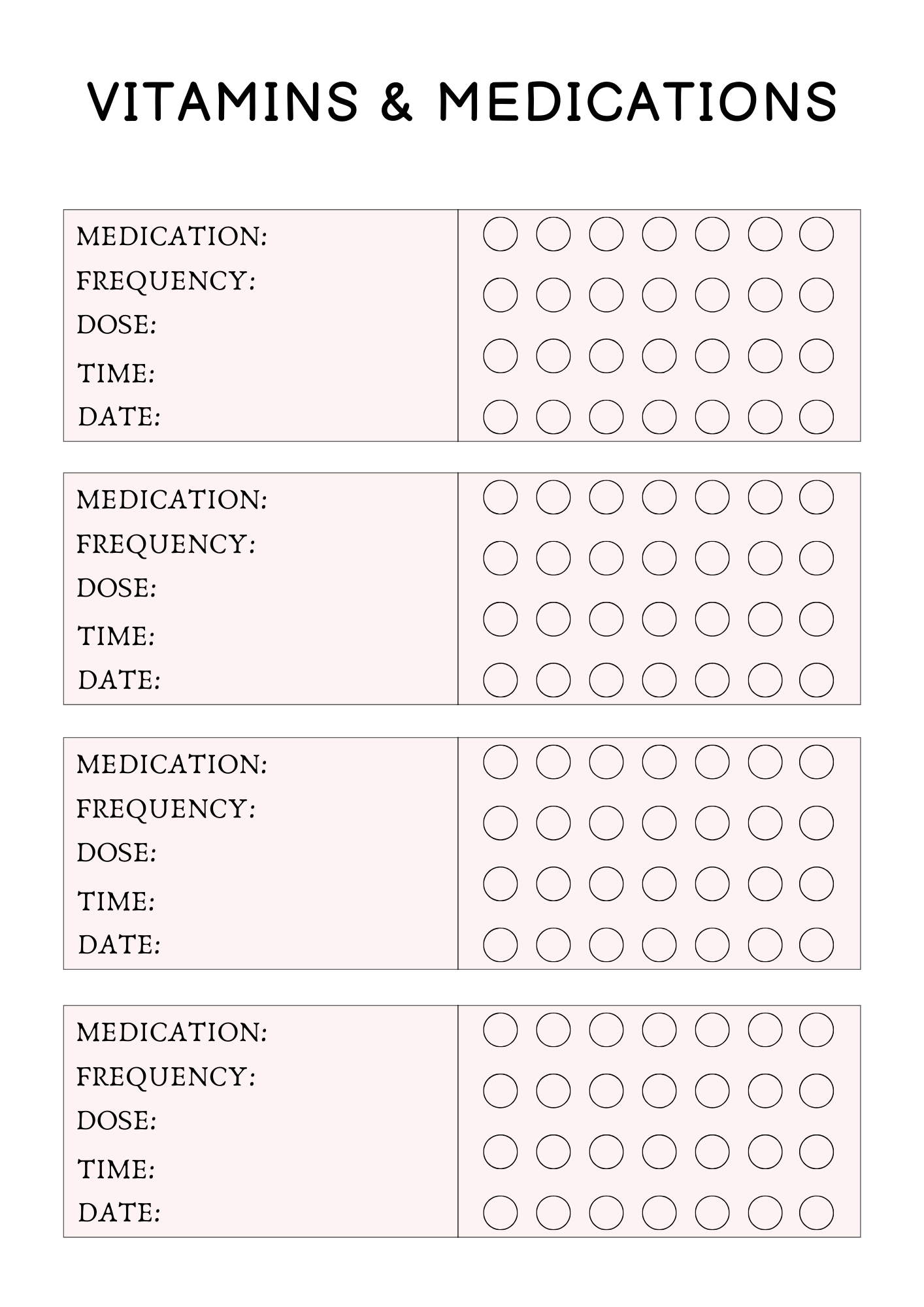 Self Care Planner