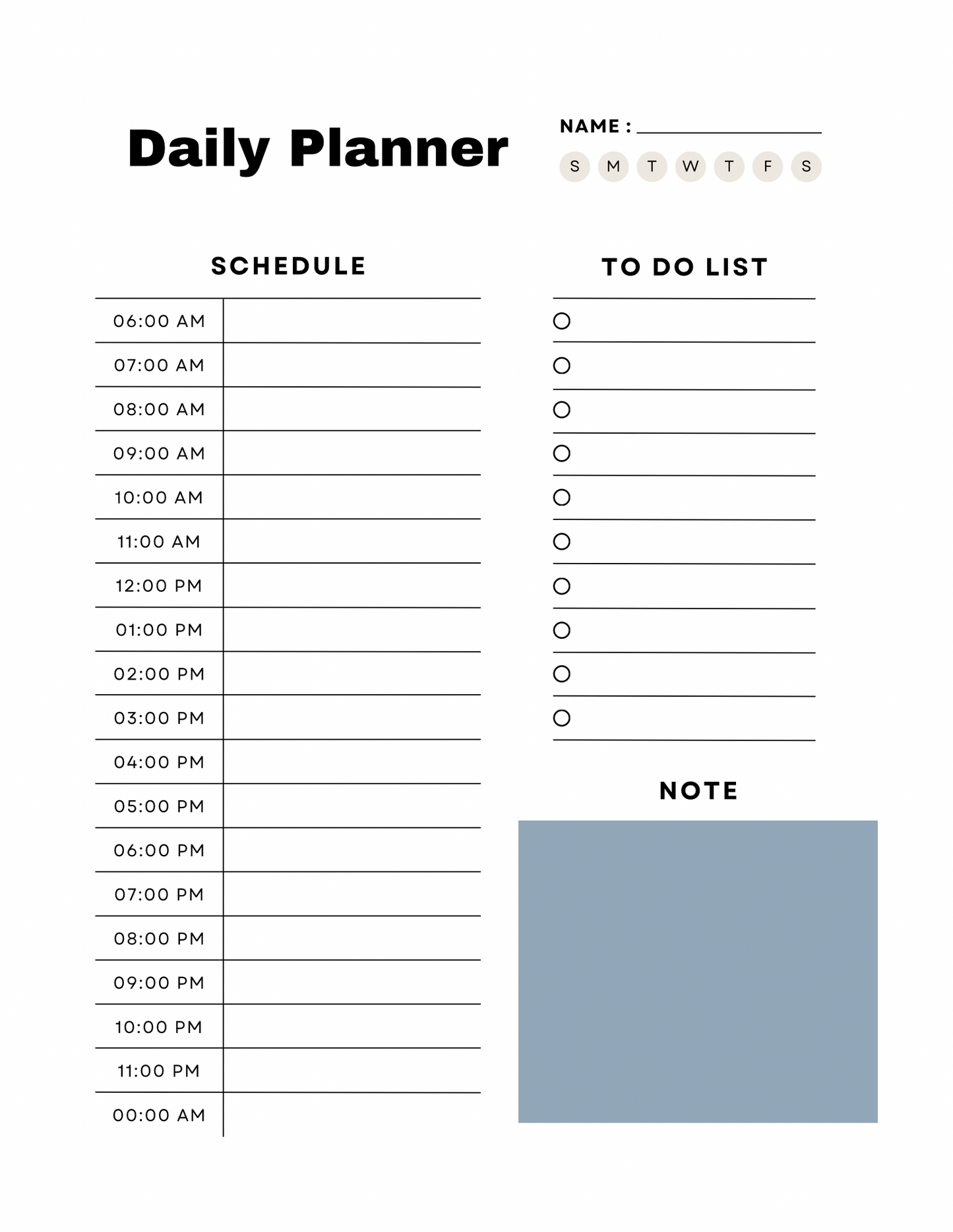 Weight Loss Planner