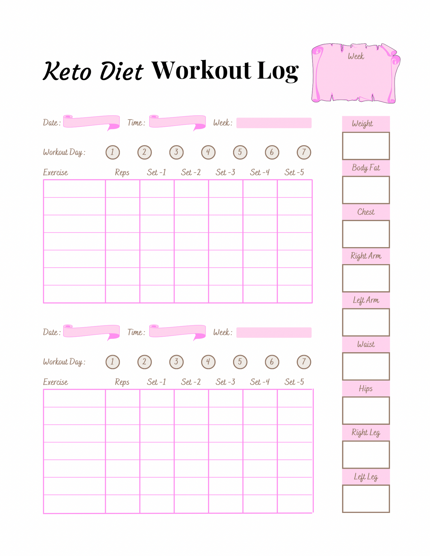 Keto Diet Planner