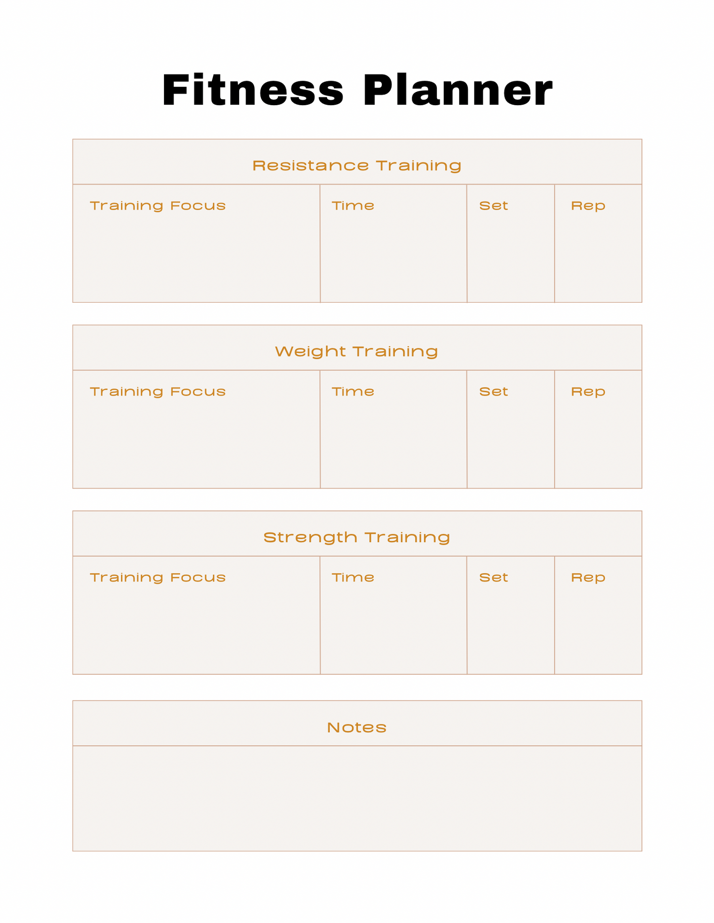 Weight Loss Planner