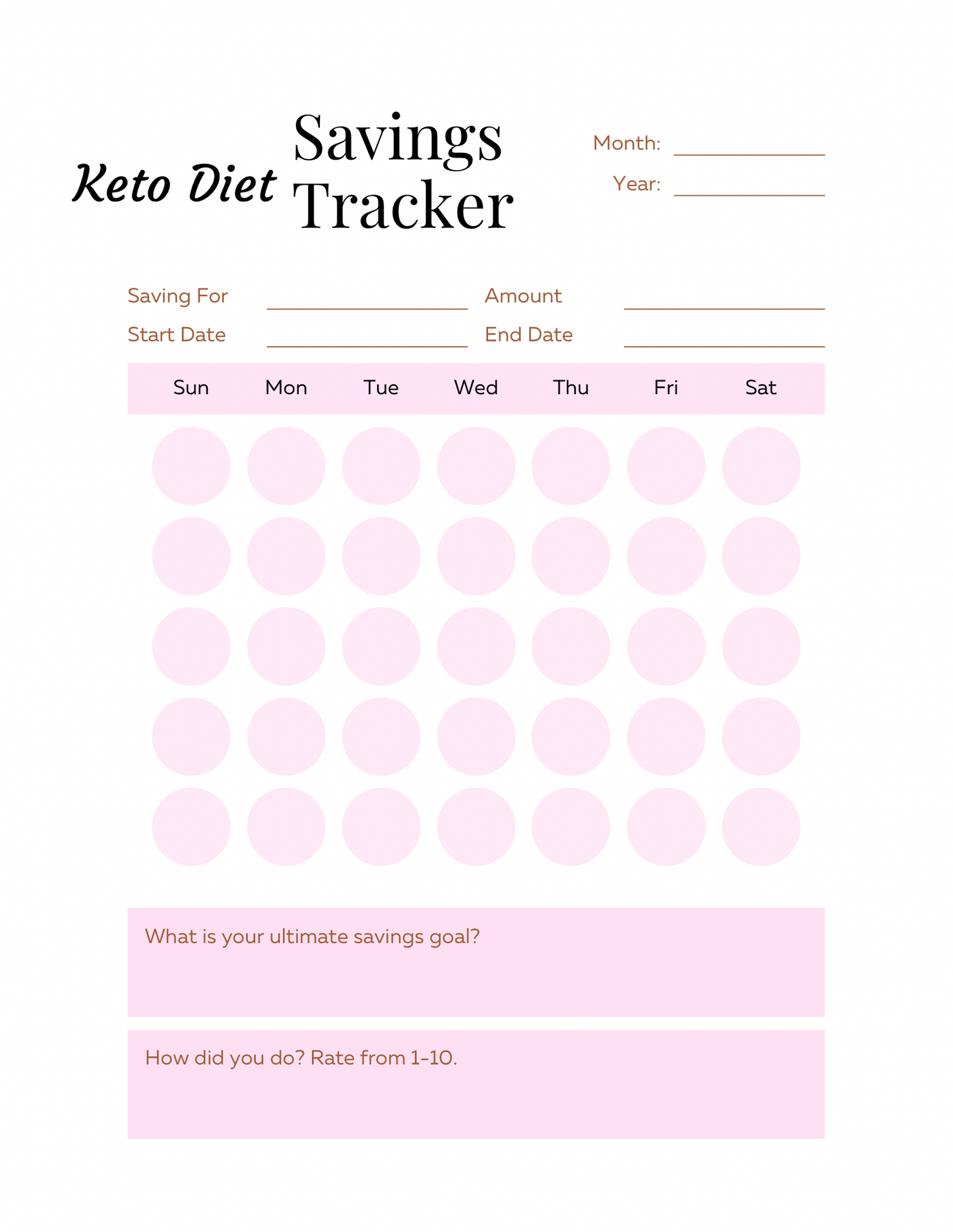 Keto Diet Planner