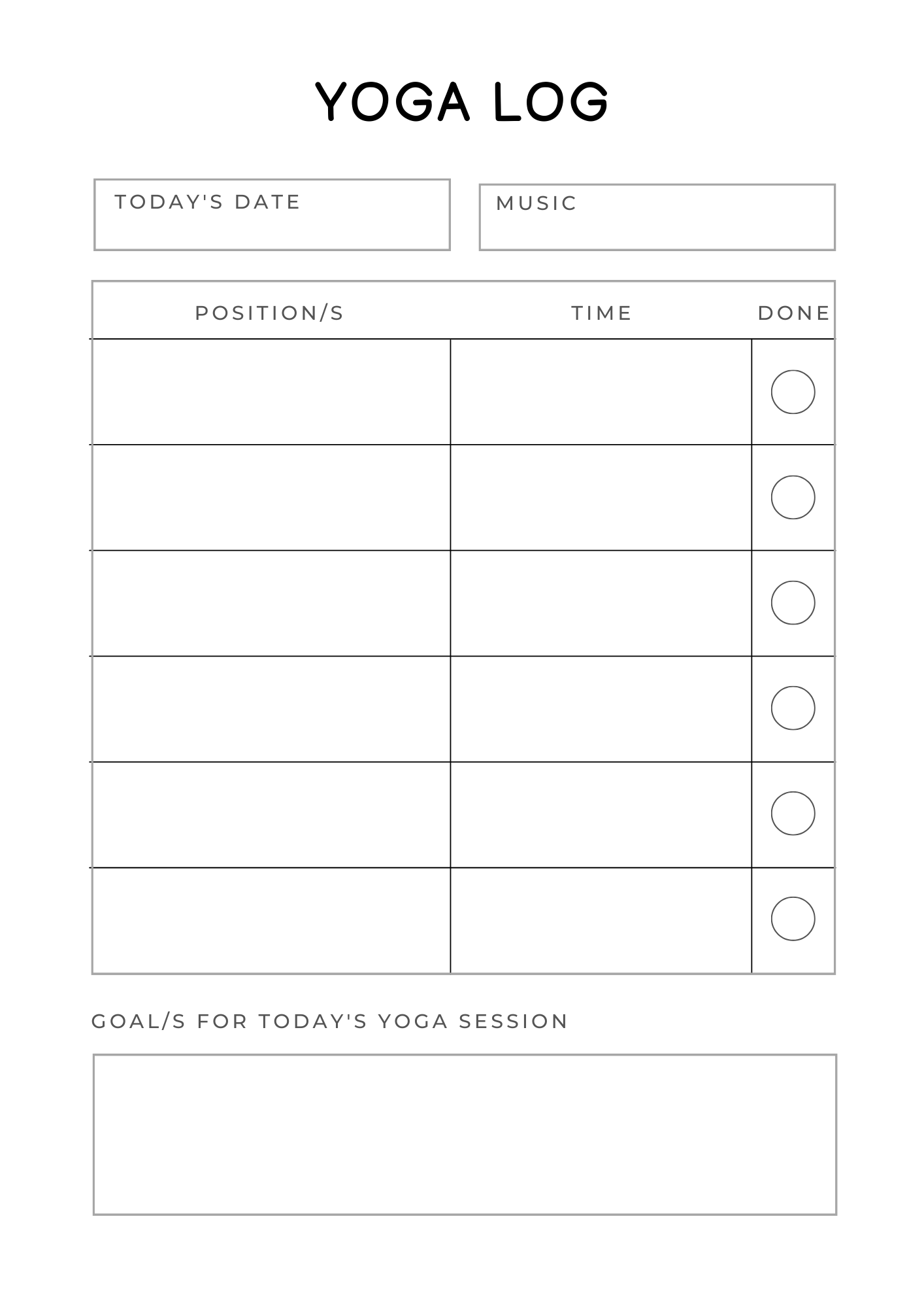 Self Care Planner