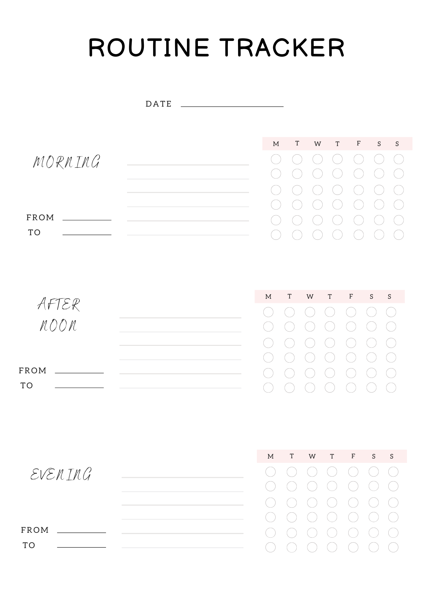 Self Care Planner