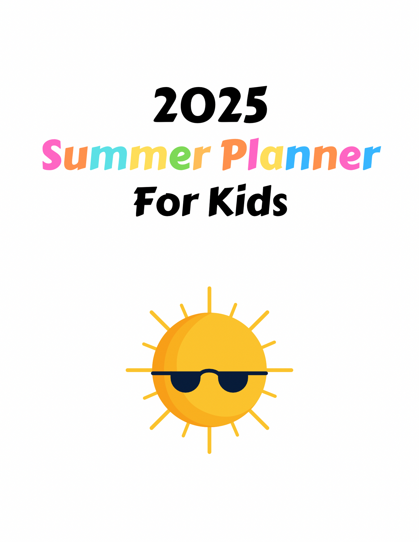 Summer Planner For Kids