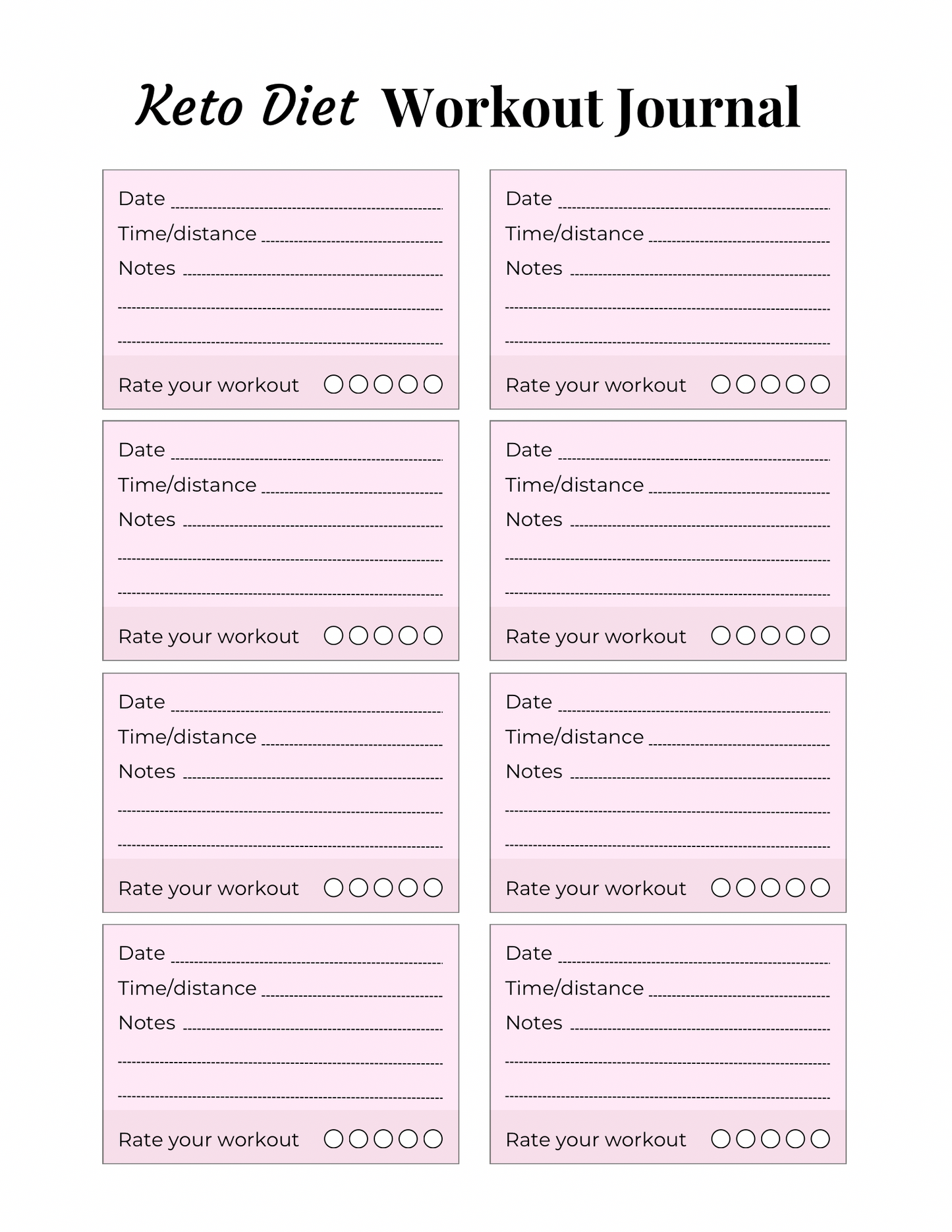 Keto Diet Planner