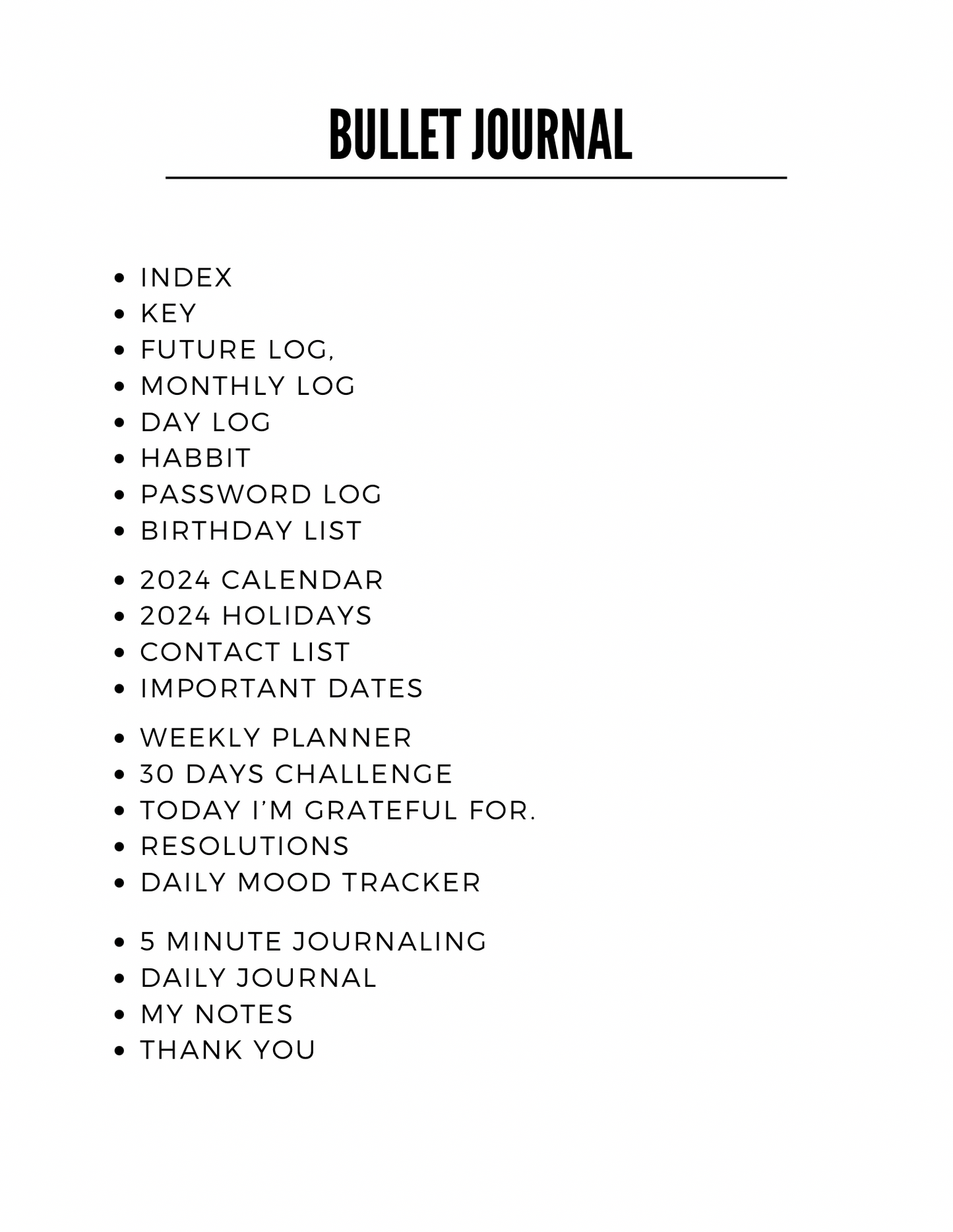 Bullet Journal