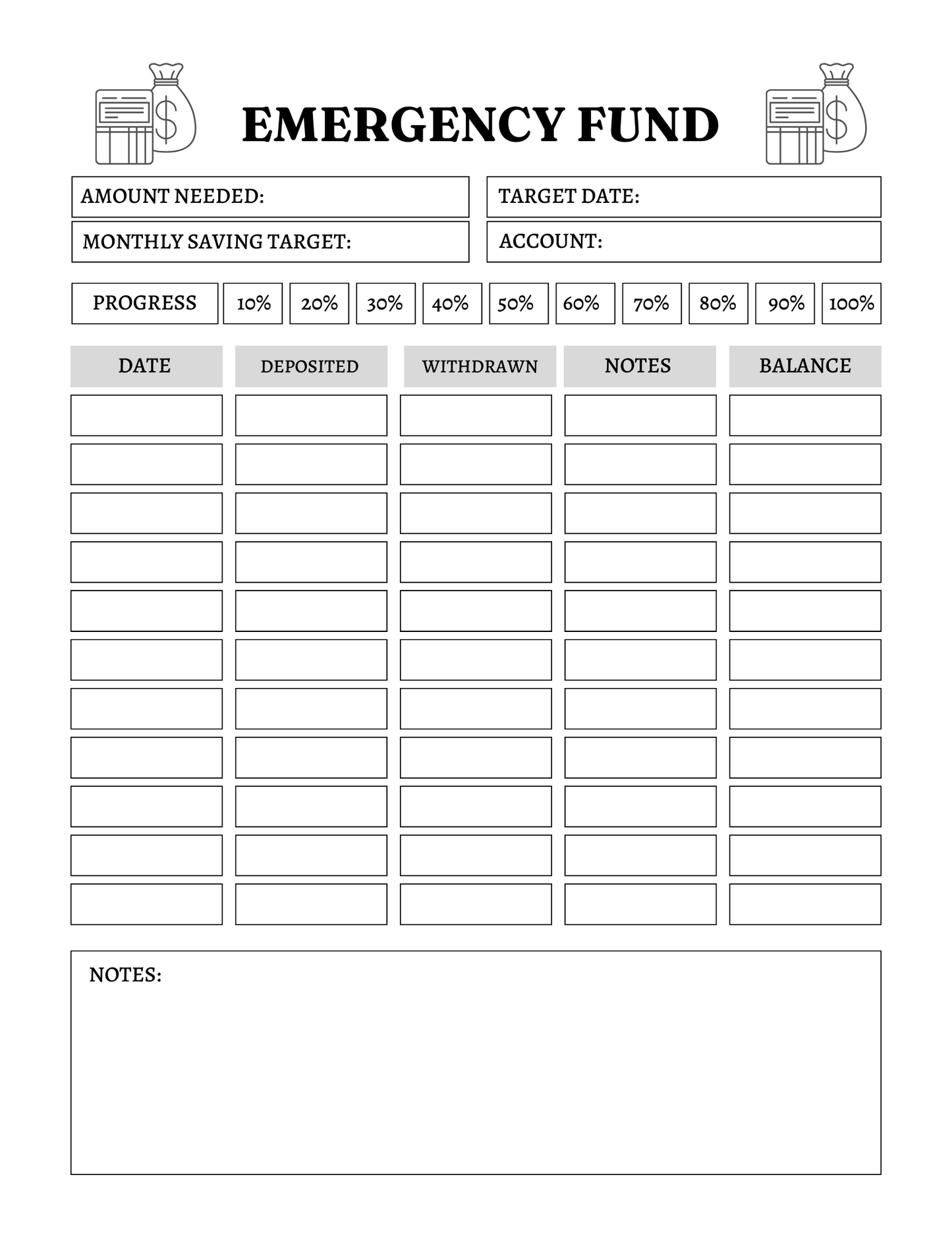 Budget Tracker Planner